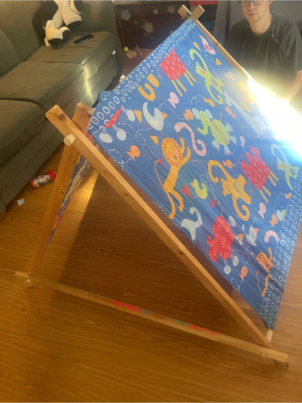 Kids Play Teepee Tent - Blue Ocean Animal Print